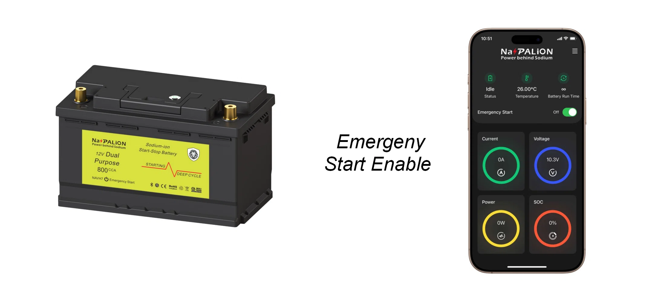 NaPALION sodium-ion starter battery emergency start enable.webp